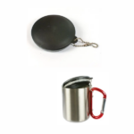 Deckel für Edelstahltasse mit Karabiner