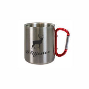 Wittjestee Edelstahltasse mit Karabiner